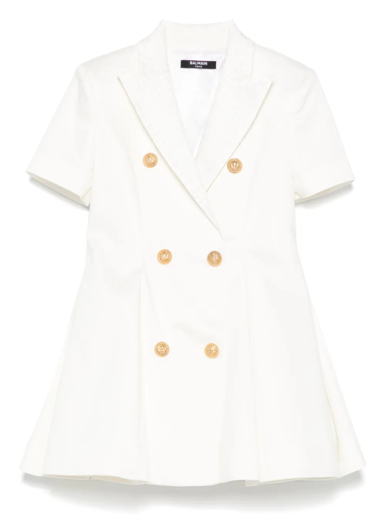

Платье строгого кроя Balmain Kids, белый