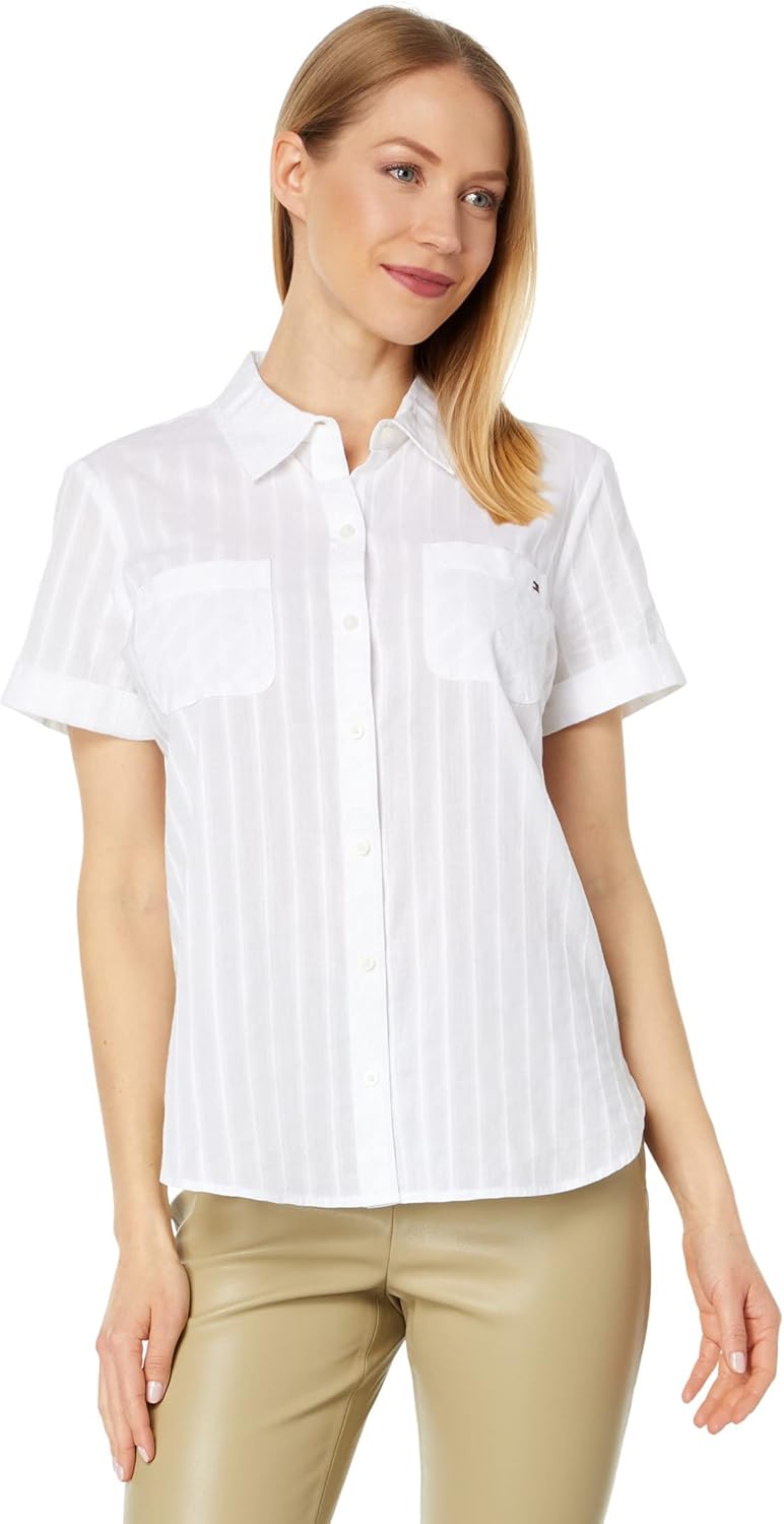 

Мужская рубашка Tommy Hilfiger Dobby Camp, Bright White