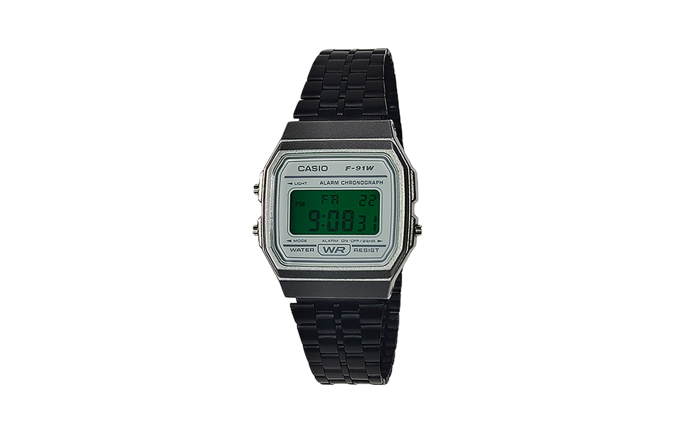 

CASIO Мужские часы Retrofit Series с кварцевым механизмом, стальной браслет, серый циферблат