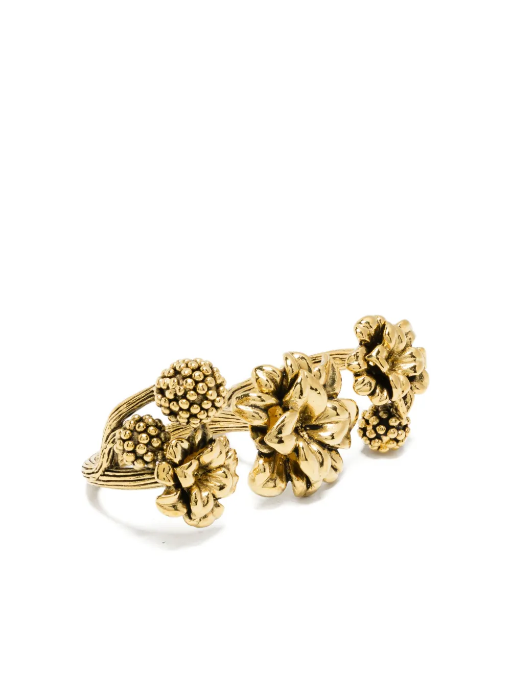 

Двойное кольцо Anthos из желтого золота 750 пробы (18 карат) Aurelie Bidermann, золотой