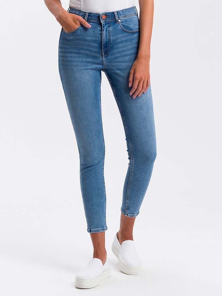

Cross Jeans Джинсы - зауженный крой - синего цвета