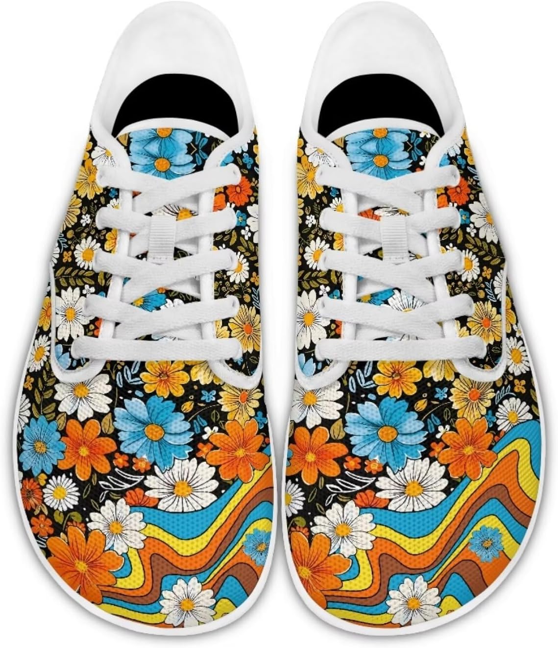 

Кеды Forchrinse с розовым принтом бабочек, модные прогулочные туфли для женщин и девушек, с широким носком, на шнуровке, легкие