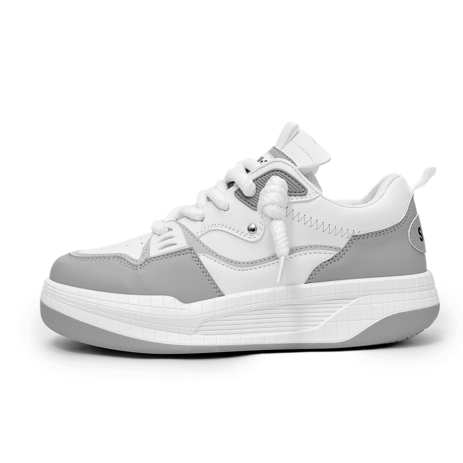 

Кроссовки SLnU★3 Skateboarding Shoes Men Low-top White/Gray, белый/серый