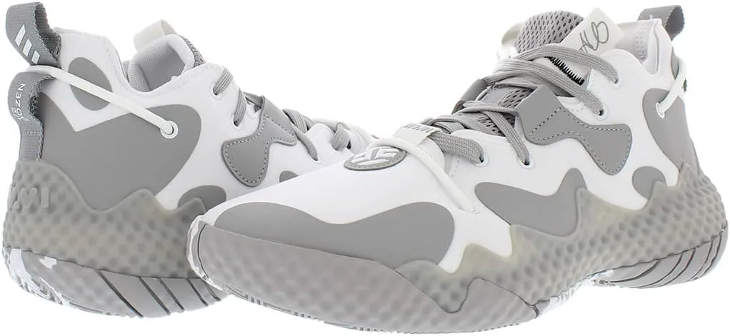 Мужские кроссовки Adidas Harden Vol 6, ярко-белый/серый/белый — фото 2