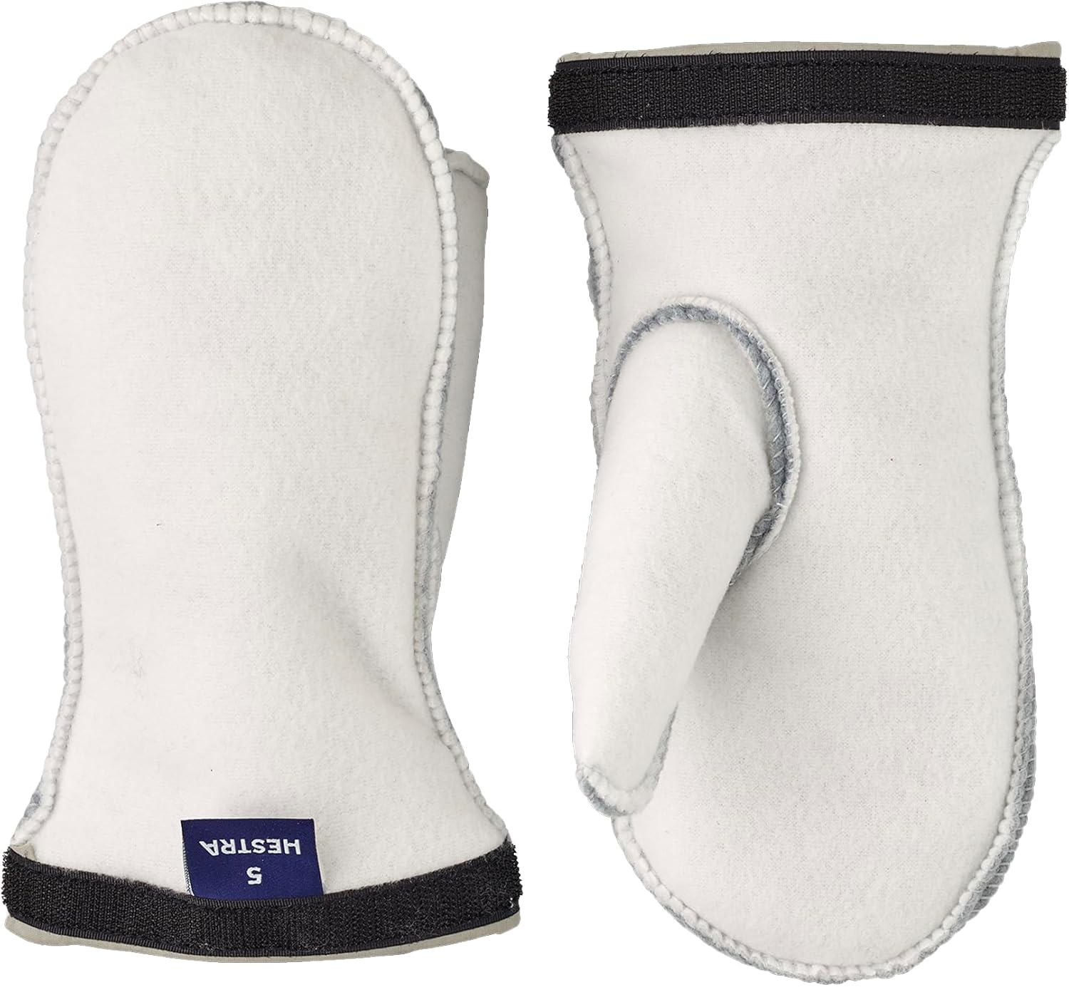 

Hestra Junior Heli Ski Mitt Liner (Youth 4-13yrs) | Machine Washable Kids Mitten Liners for Layering in Winter & Cold Weather, Offwhite