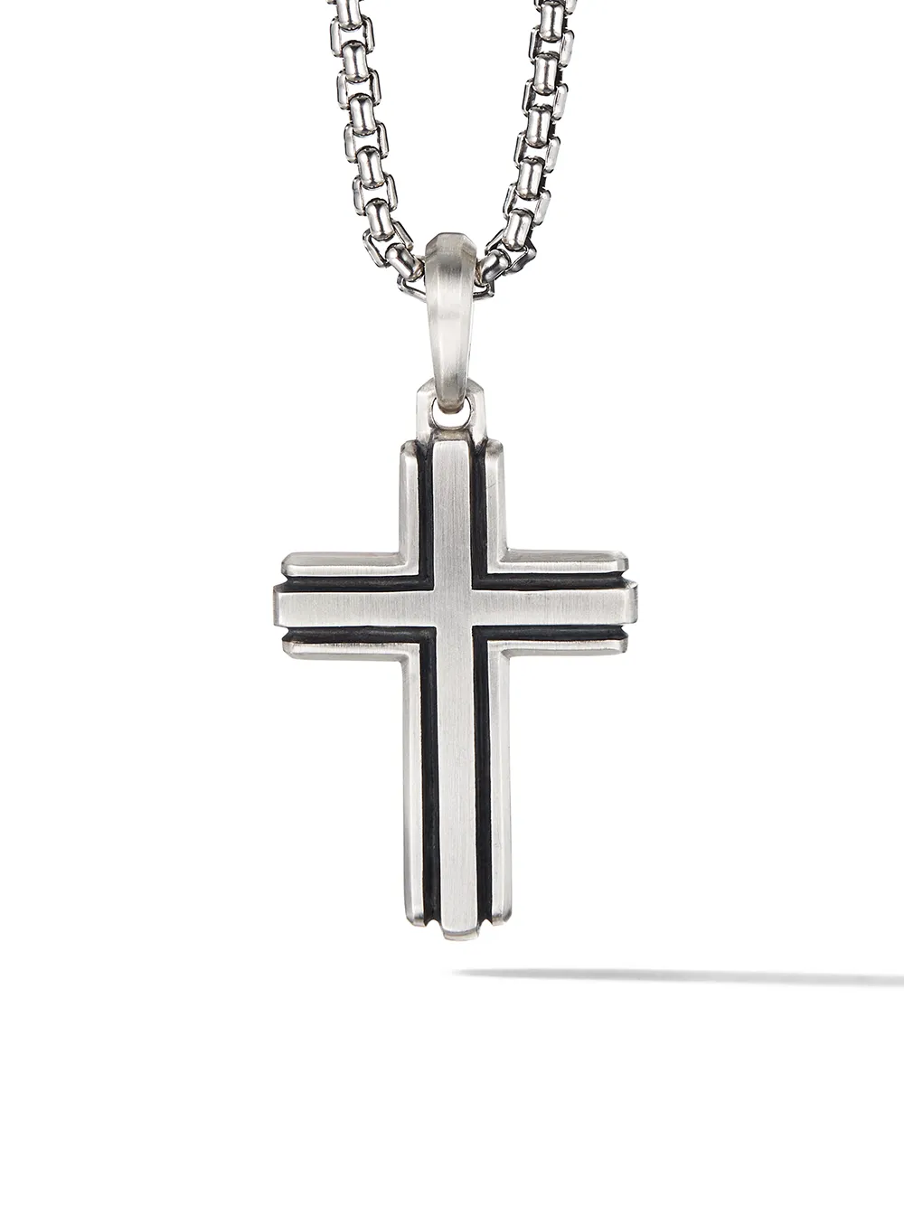 

Серебряная подвеска Deco Cross (34 мм) David Yurman, серебяный