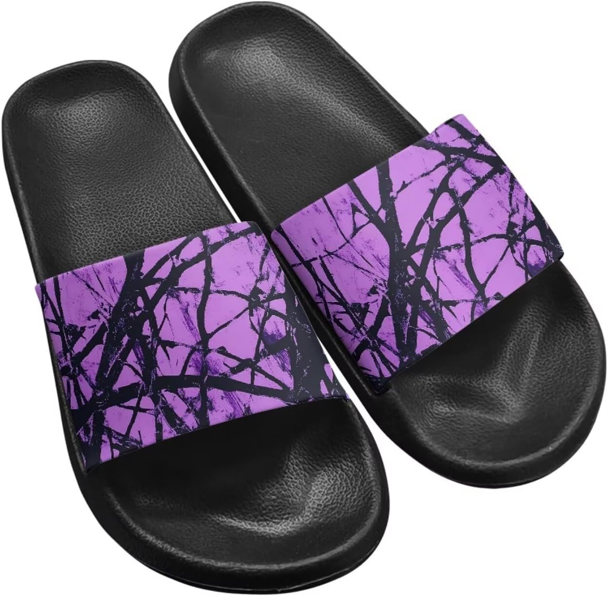 

Унисекс сандалии летние шлепанцы тапочки с открытым носком для бассейна, шлепанцы с подошвой из ЭВА, для женщин Getelinseng, фиолетовый