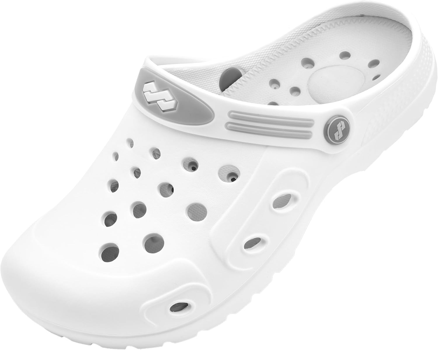 

Садовые сабо YUNGPRIME для мужчин и женщин, пляжные тапочки без шнурков со съемной амортизирующей стелькой, белый