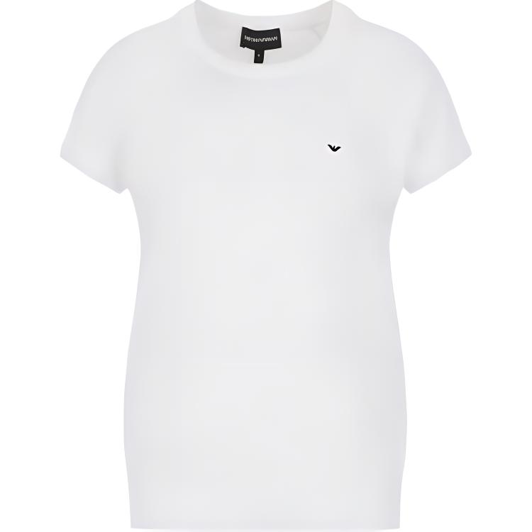 

EMPORIO ARMANI Футболка с рукавами реглан, женская, белая
