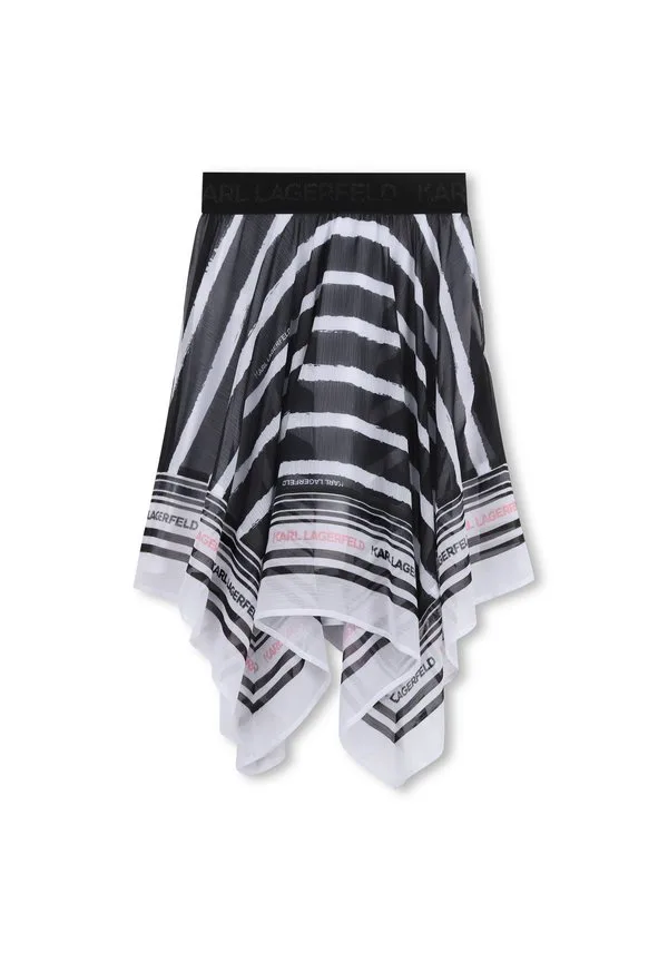 Длинная юбка Karl Lagerfeld Kids, White Black — фото 3