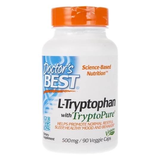 

Биологически активная добавка L-триптофан Doctor's Best, TryptoPure, 500 мг, 90 капсул