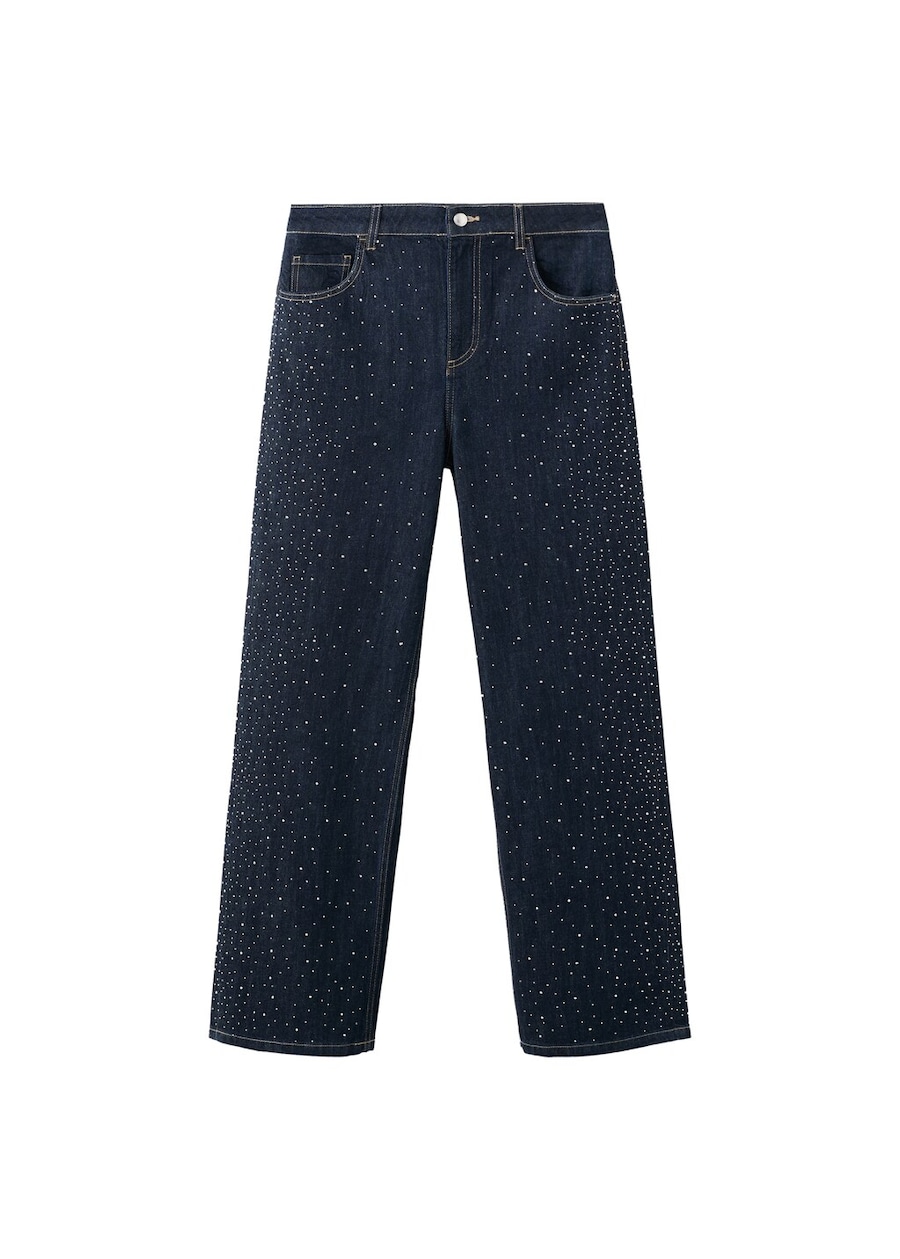 

Джинсы с широкими штанинами MANGO Virgo, темно-синий