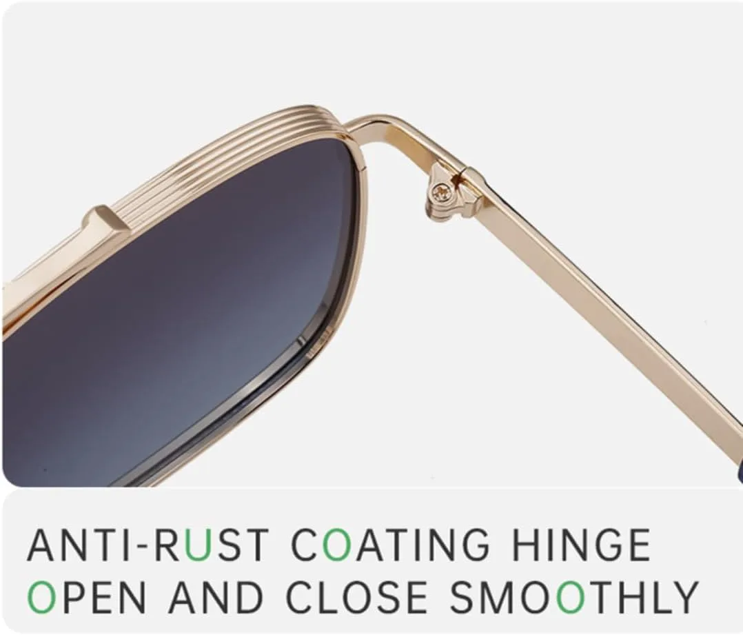 

Большие мужские солнцезащитные очки в винтажном панк-стиле с металлической оправой, обеспечивающие защиту от УФ-излучения (UV400) UUPTTPL, C4gungraygreen