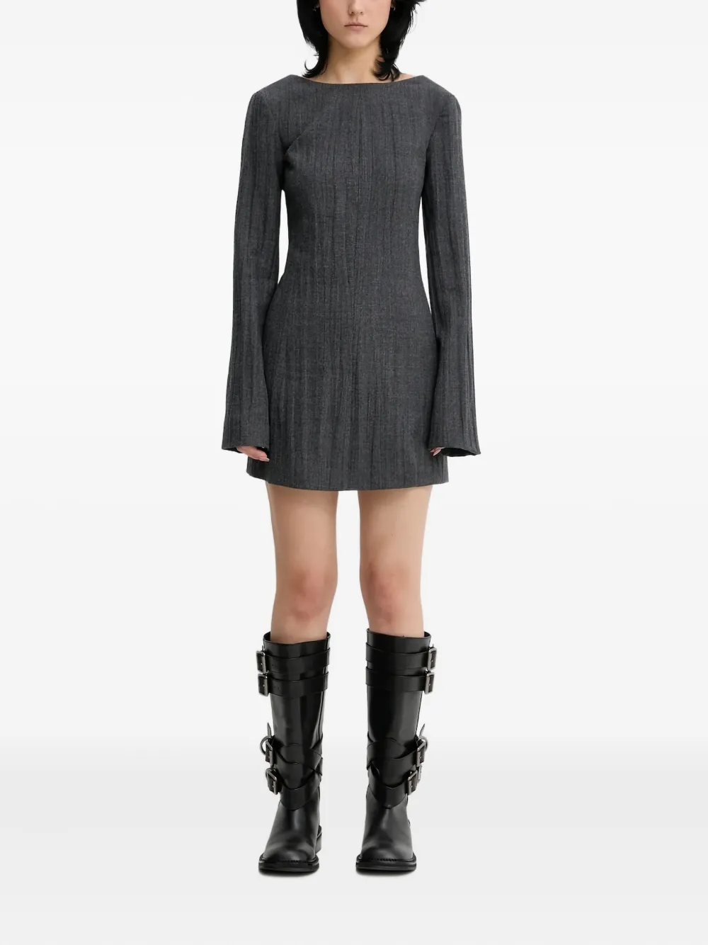 

Мини-платье с длинными рукавами Our Legacy, серый