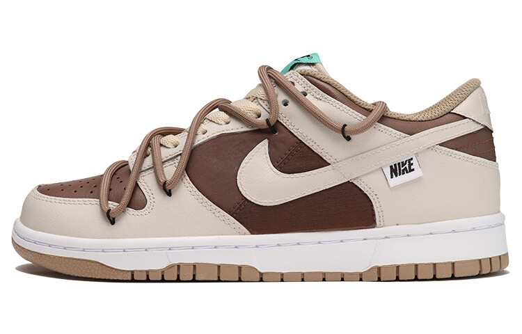

Кроссовки Nike Dunk Skateboarding Shoes Women's Low-top Beige/brown, коричневый