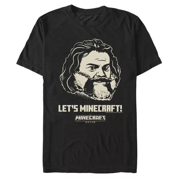 

Мужская футболка с принтом Let's Movie Minecraft, черный