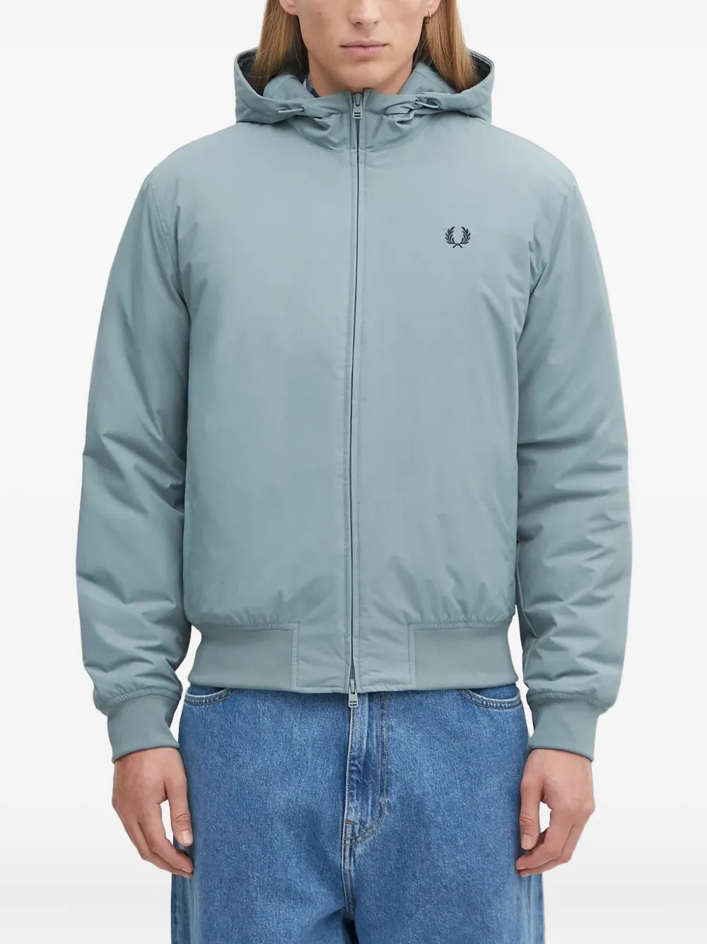 

Куртка с вышитым логотипом Fred Perry, синий