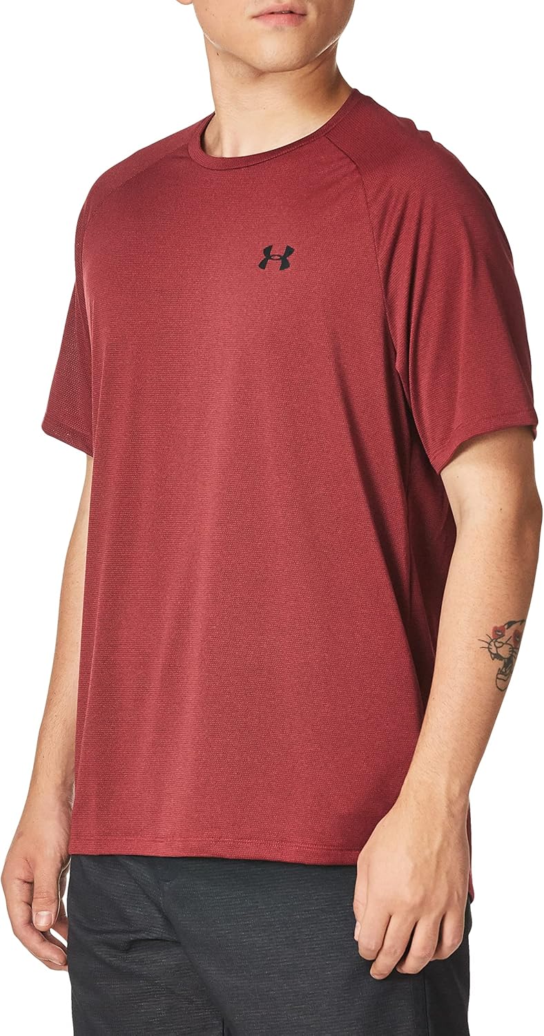 

Футболка Under Armour UA Tech 2.0, Black Rose (664)/Academy Blue, Черный, Футболка Under Armour UA Tech 2.0, Black Rose (664)/Academy Blue