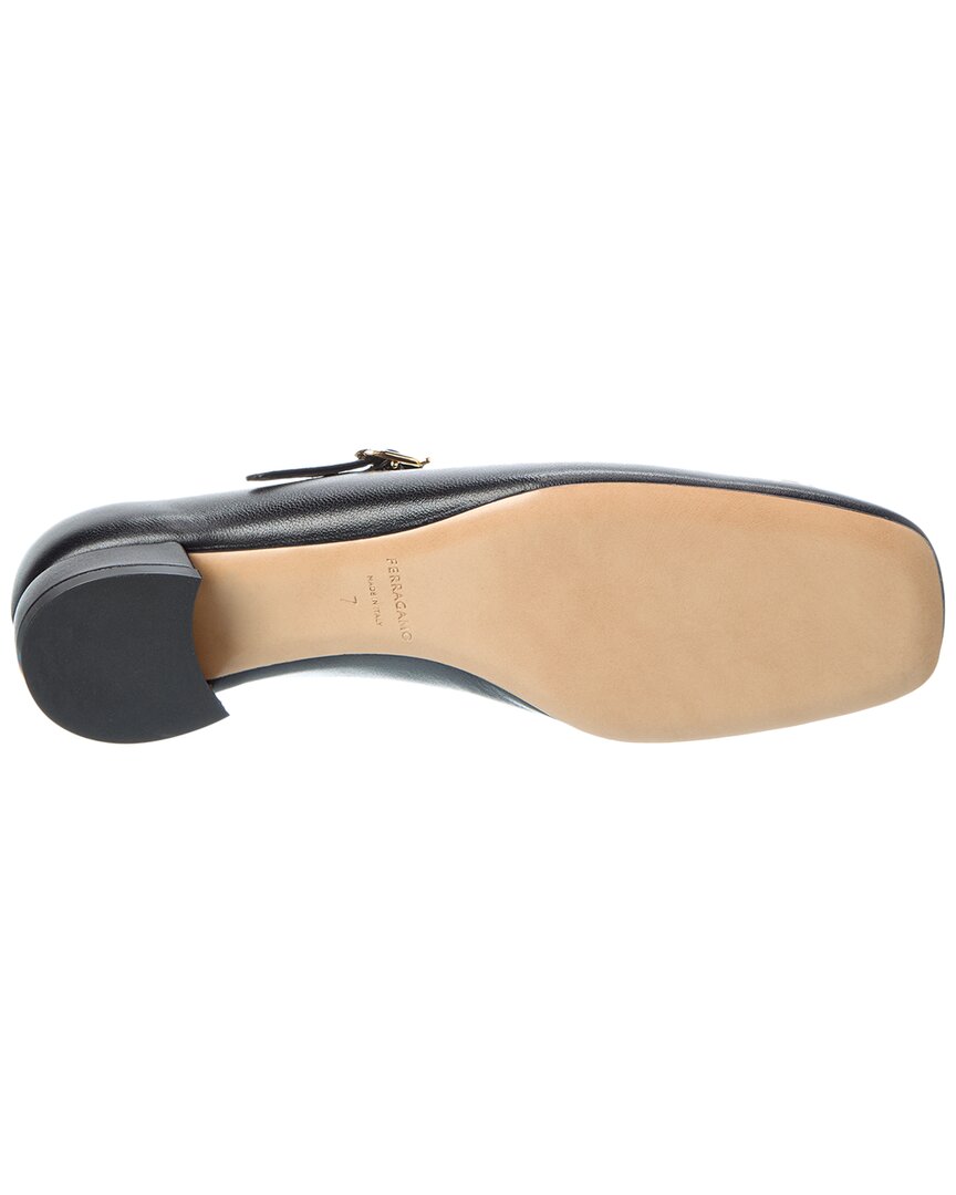 Туфли-лодочки Ferragamo Marry Leather Salvatore Ferragamo, черный — фото 4