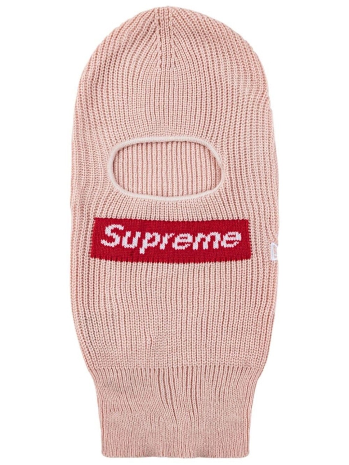 

Supreme балаклава с логотипом из коллаборации с New Era, розовый