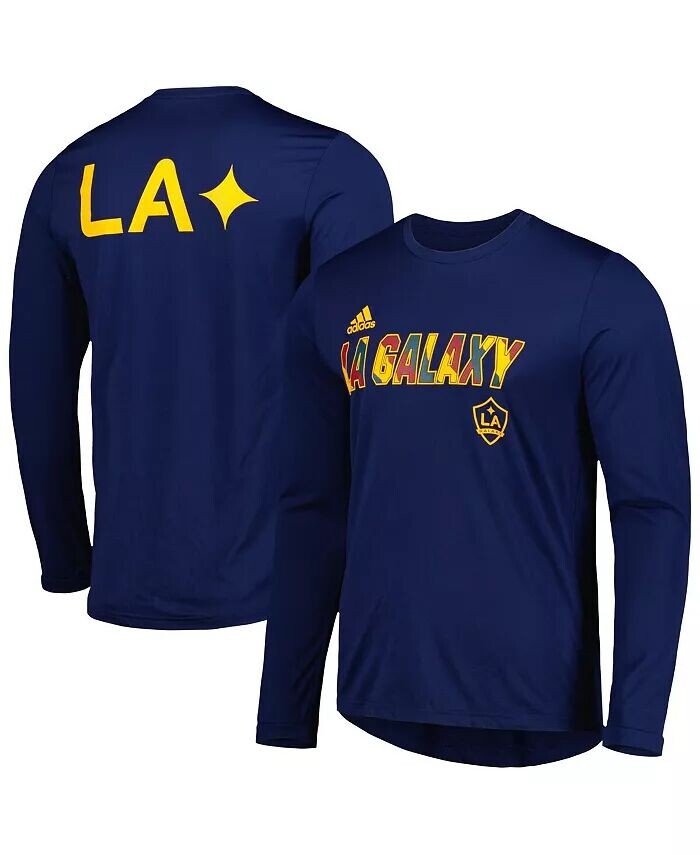

Футболка мужская темно-синяя LA Galaxy Jersey Hook AEROREADY с длинным рукавом adidas