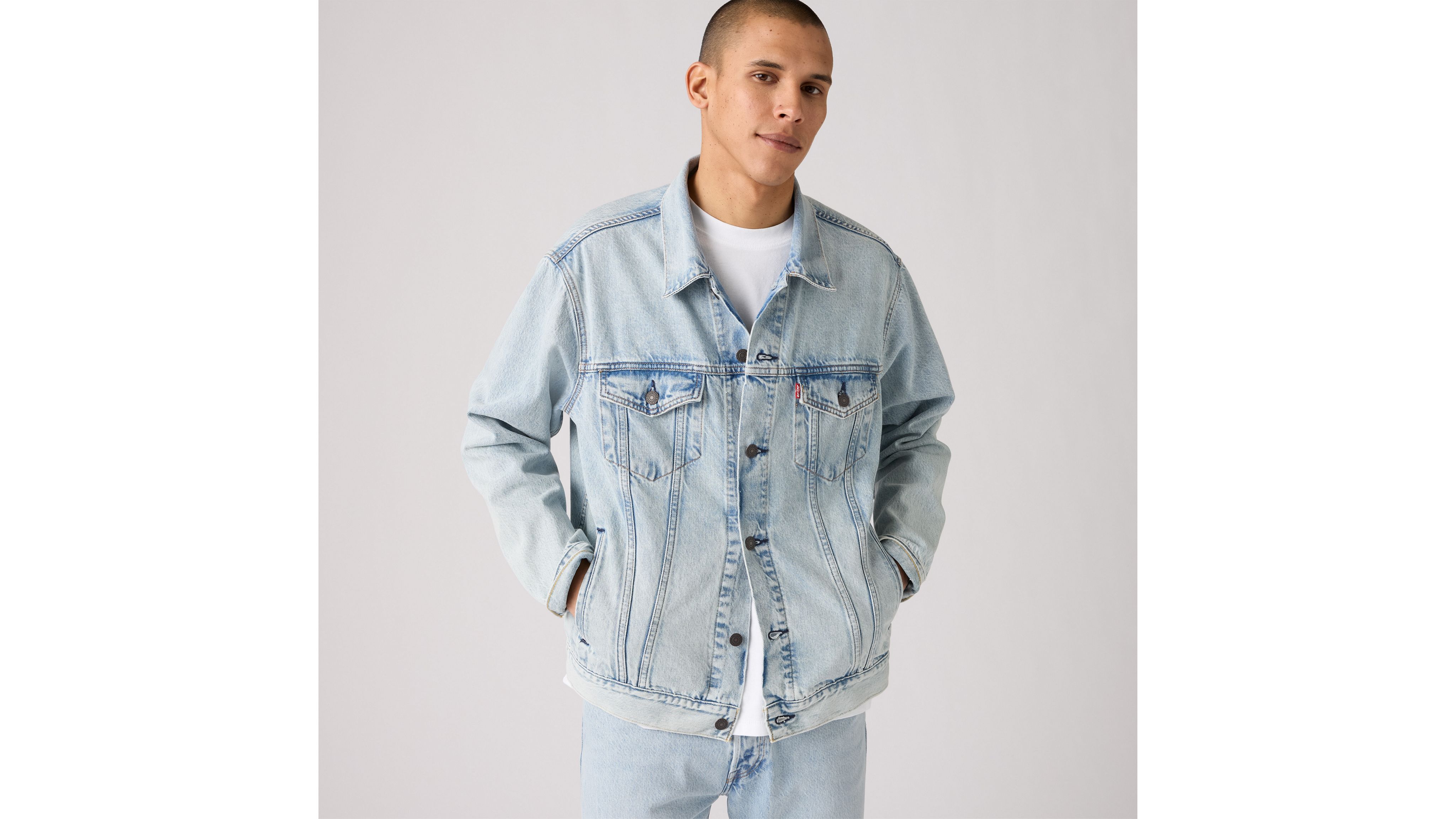 

Куртка дальнобойщика Thermodapt свободного кроя Levi's, Brightside - Light Wash