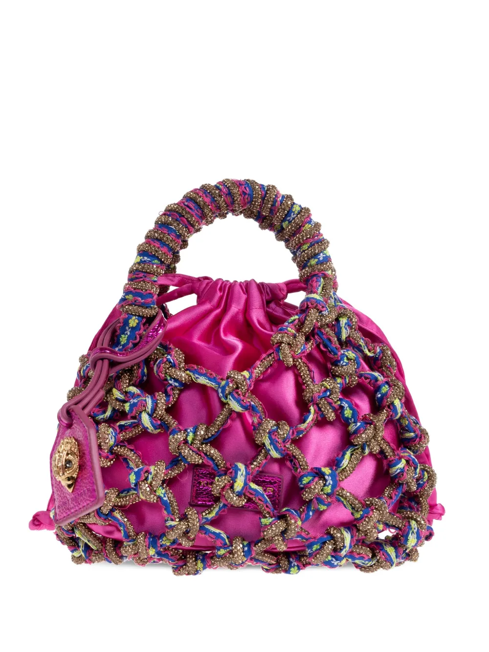 

Маленькая сумка-тоут макраме Kurt Geiger London, розовый