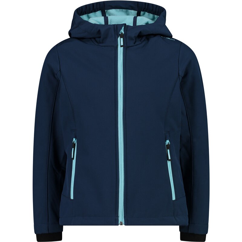 

Функциональная куртка с капюшоном, софтшелловая куртка Cmp, цвет blue-acqua 80mn