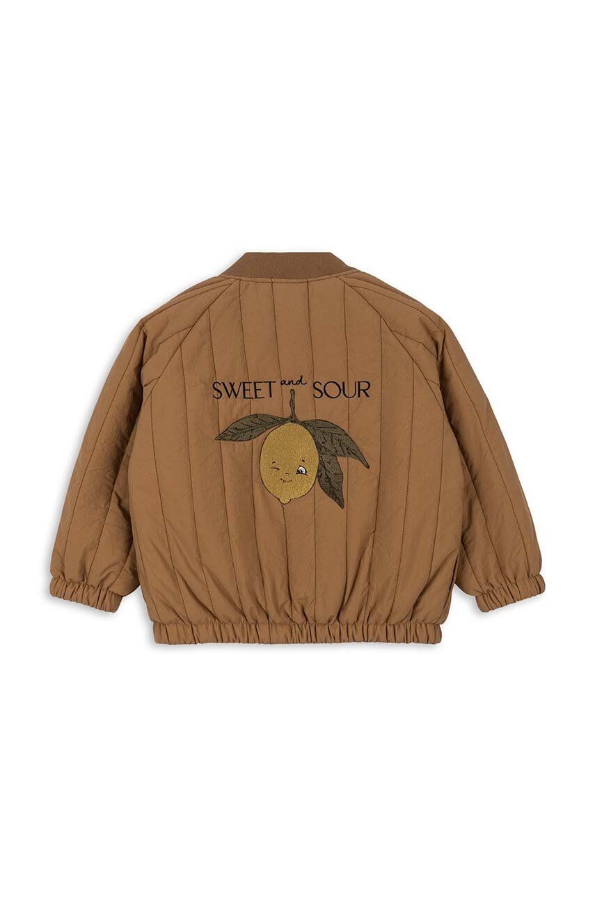 

Детский бомбер Konges Sløjd JUNO BOMBER JACKET, коричневый