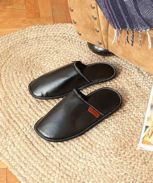 Мужские тапочки DULTON для дома чёрные