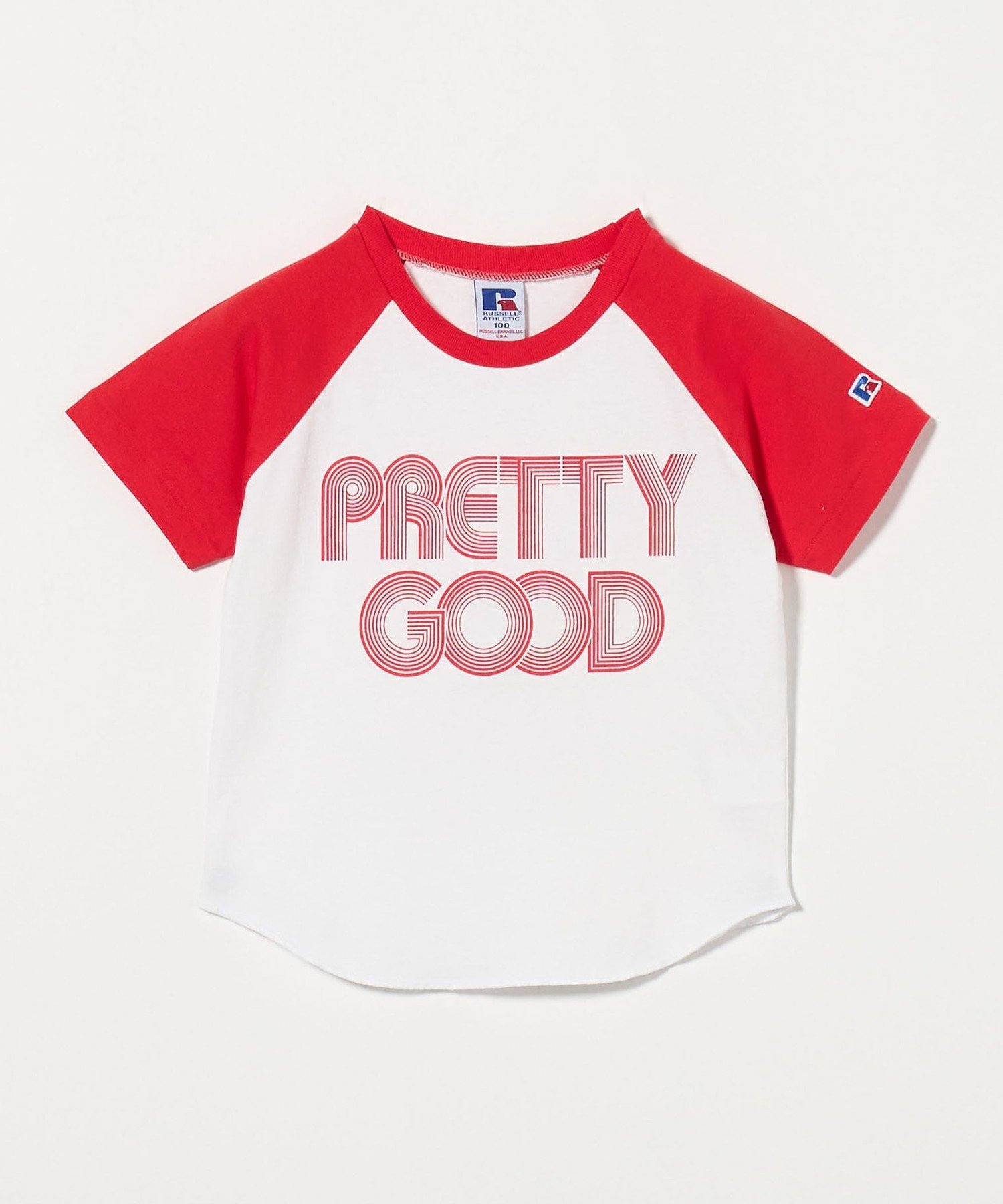 Футболка-реглан / Детская 100-130 см United Arrows Green Label Relaxing, RED