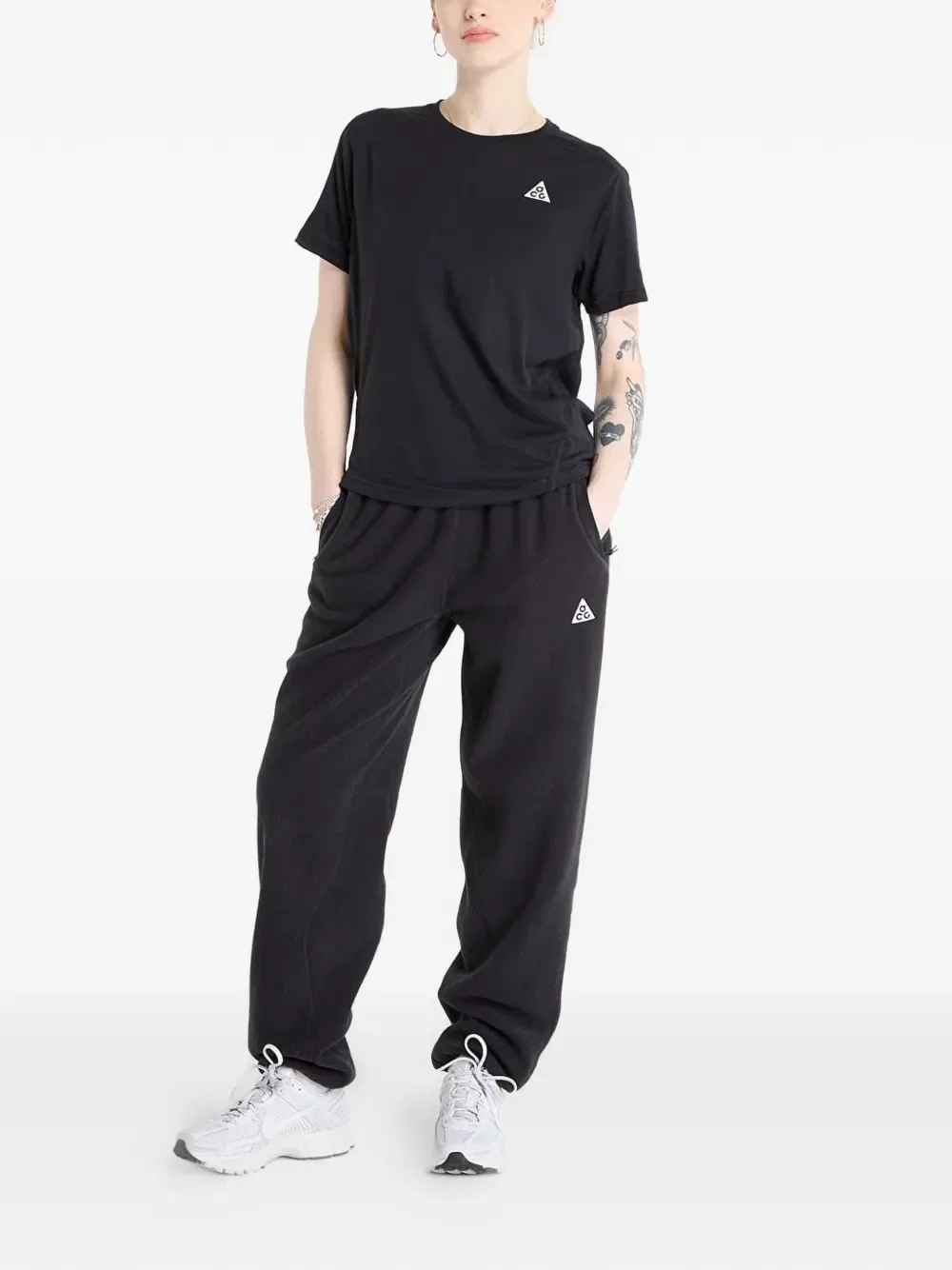 Футболка для бега по пересеченной местности с коротким рукавом Nike, черный — фото 2