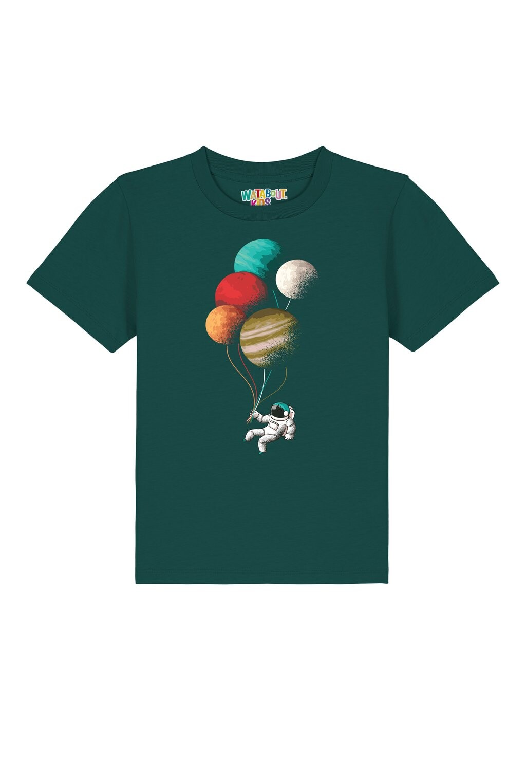 

Футболка с принтом BALLOON SPACEMAN Watapparel, цвет glazed green