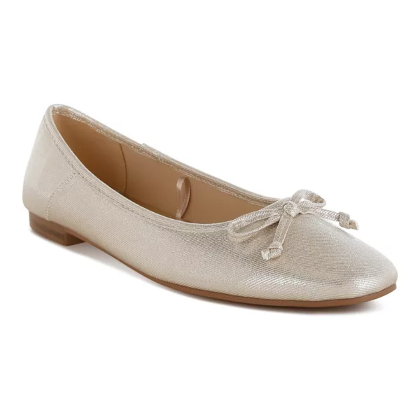 Женские балетки Agshin с бантом и блестками Rag & Co, золотой