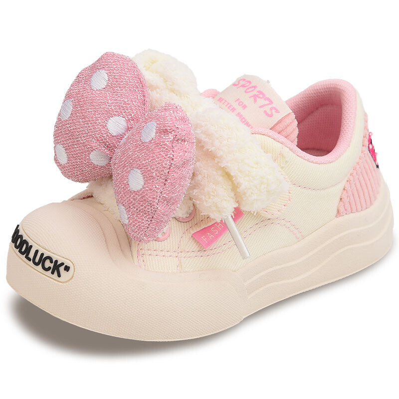 Детские кроссовки для скейтбординга Kids Low-top White/Pink Budding, розовый — фото 2