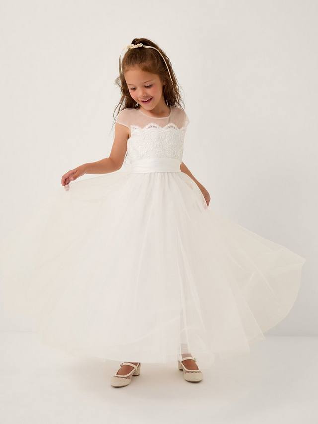 

Детское платье миди Cynthia Lace без рукавов Monsoon