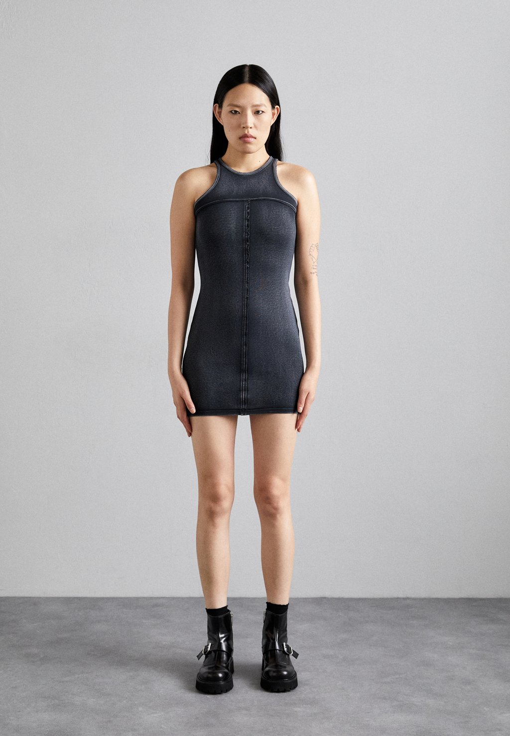 

Платье из джерси Lapped Dress ECKHAUS LATTA, цвет charcoal