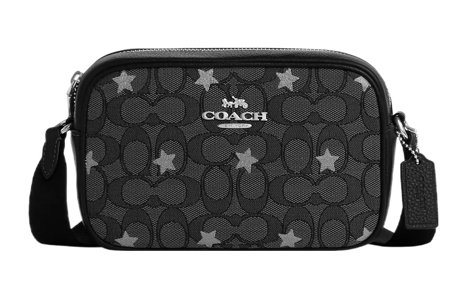 

Jamie Coated Canvas With Leather Camera Bag, Shoulder Bag, Crossbody Bag Mini Women's Black COACH