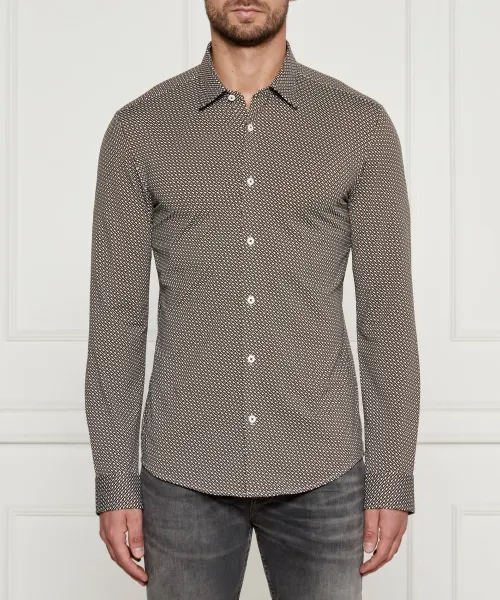 

Рубашка p-roan-kent-c1 Slim fit Boss, коричневый