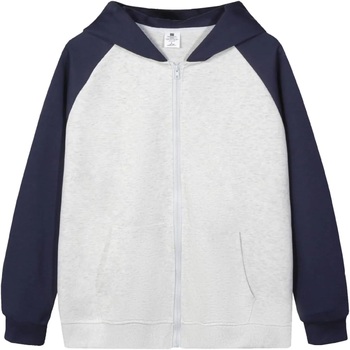 

Мужской худи с молнией и цветными блоками