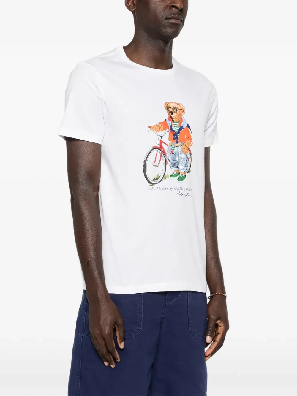 Футболка Polo Bear с принтом медведя Polo Ralph Lauren, белый — фото 3
