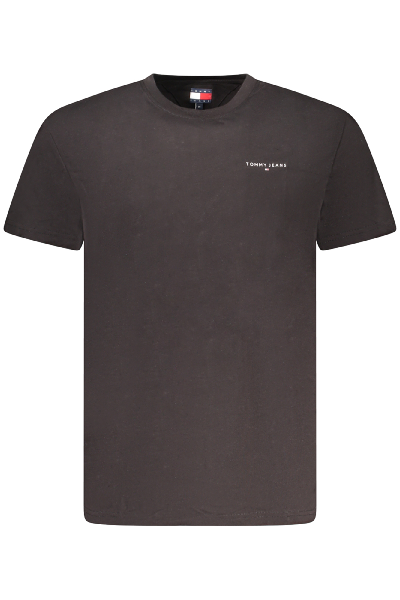 

Мужская футболка Tommy Hilfiger однотонная с логотипом, черный