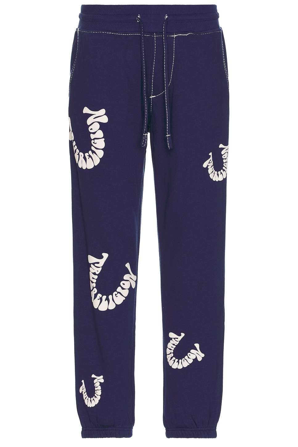 

Большие t-образные стандартные джоггеры True Religion, синий