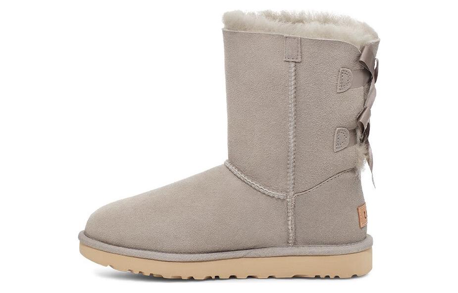 Угги UGG Bailey Bow II, серо-бежевый