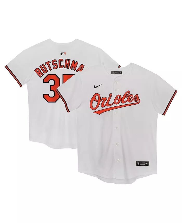 

Белая домашняя футболка Adley Rutschman для дошкольников Baltimore Orioles Nike, белый