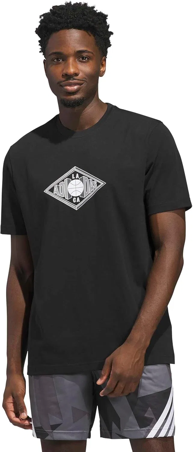 Футболка Adidas Men's Los Angeles Vibes Graphic, черный