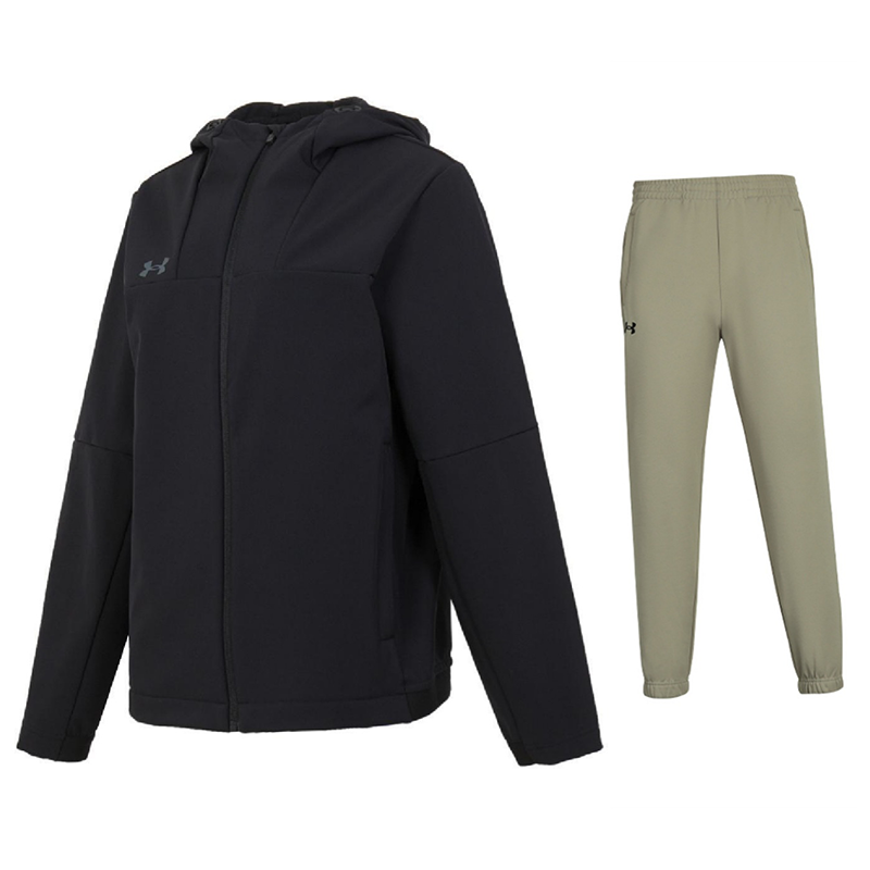 

Повседневная спортивная одежда для мужчин Under Armour, черный coat+коричневый pants