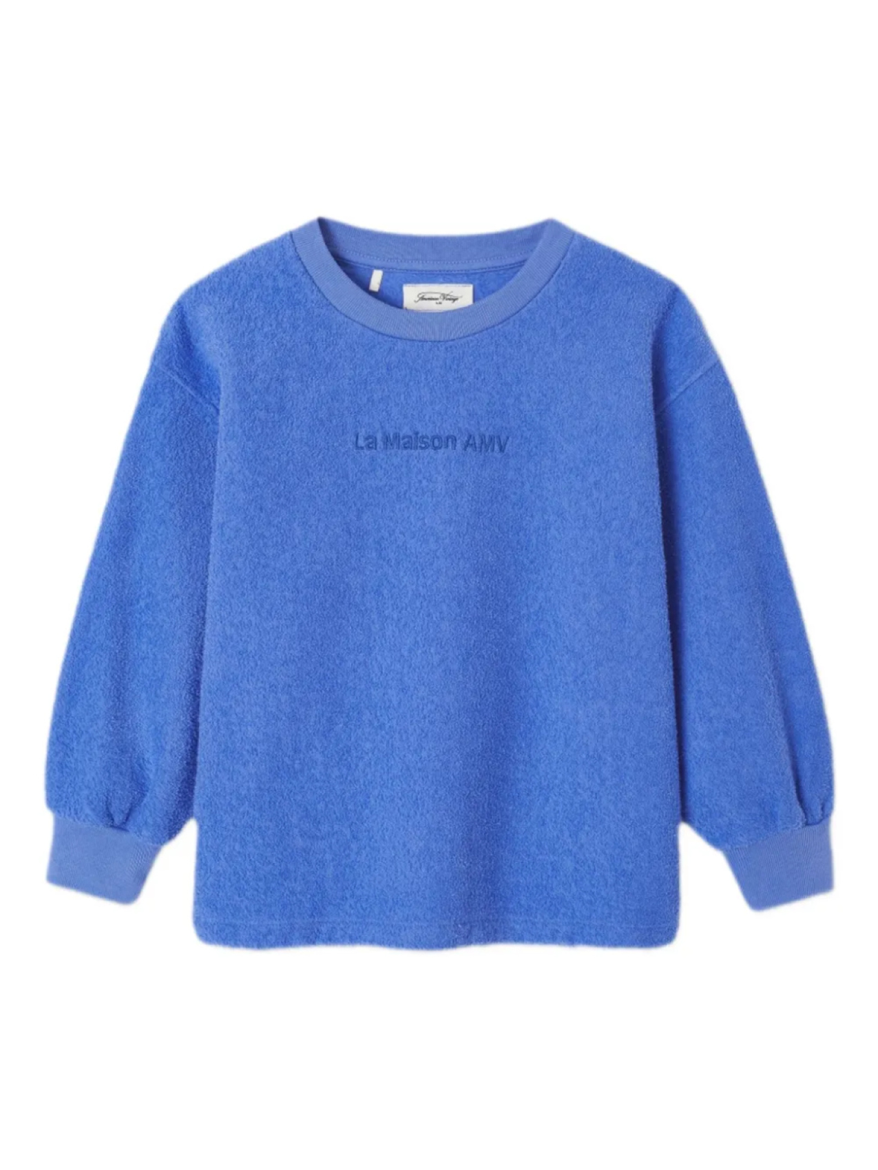 

Толстовка с вышитым логотипом American Vintage Kids, синий