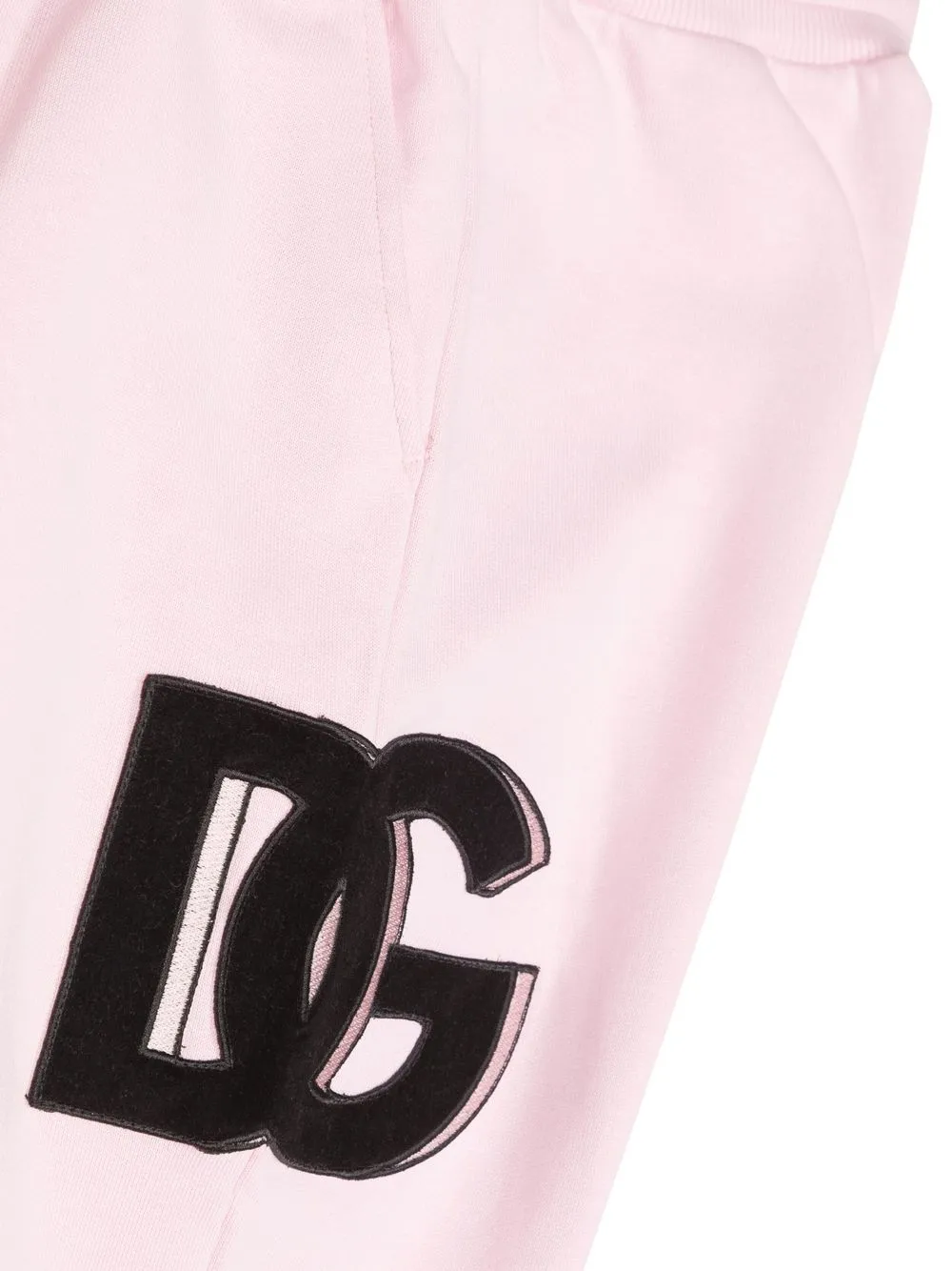 Спортивные брюки с нашивкой-логотипом Dolce & Gabbana Kids, розовый — фото 3