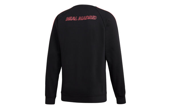 Толстовка adidas Real Madrid Soccer/Football Sports Pullover Black, черный — фото 2